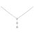 Autre Marque Collana con diamante K14WG Argento