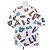 Camicia overshirt con lettere di basket NBA Louis Vuitton Bianco Rosso Blu
