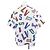 Camicia overshirt con lettere di basket NBA Louis Vuitton Bianco Rosso Blu - vista 2