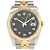 Rolex Datejust Edelstahl x Gelbgold Schwarz