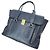 Autre Marque 3.1 Phillip Lim PASHLI MEDIUM SATCHEL Bolsa 2 em 1 em couro de vaca Azul Azul marinho - vista 3