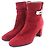 Hermès Saint Germain35.5 Wildleder-Short-Boots Braun Bordeaux