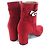 Hermès Saint Germain35.5 Wildleder-Short-Boots Braun Bordeaux - Ansicht 3