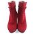 Hermès Saint Germain35.5 Wildleder-Short-Boots Braun Bordeaux - Ansicht 4
