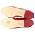 Mocassini Chanel G35631 in vernice Rosso - vista 8