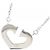 Collana Cartier C Heart 750 Oro Bianco Argento - vista 3