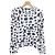 Camiseta de algodón negra Comme des Garcons Negro Blanco