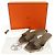 Hermès Hermes Oran37 Leder Flache Sandalen Braun Taupe - Ansicht 2