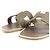 Hermès Hermes Oran37 Leder Flache Sandalen Braun Taupe - Ansicht 5