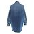 Gucci Interlocking G Brosche Denim Langarmhemd Blau - Ansicht 3