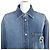 Gucci Interlocking G Brosche Denim Langarmhemd Blau - Ansicht 4