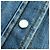 Gucci Interlocking G Brosche Denim Langarmhemd Blau - Ansicht 7