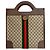 Gucci Ophidia GG Supreme Leder Tote Bag Braun Rot Grün - Ansicht 2