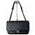 Borsa Chanel Timeless Classic Jumbo Flap in pelle traforata Nero