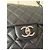 Borsa Chanel Timeless Classic Jumbo Flap in pelle traforata Nero - vista 7