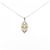 Autre Marque Collana in Diamante Pt900 K18YG Pt850 Argento
