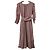 Autre Marque PROPORTION BODY DRESSING Kleid mit gerafften Schultern und transparentem Stoff Pink