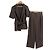 Autre Marque Conjunto Viera estilo lino ANAYI Castaño