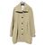 Abrigo de mezcla de lana y angora luxe theory Beige