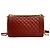 Borsa a tracolla CHANEL Boy Chanel in agnello Rosso - vista 4