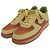 Autre Marque Nike Air Force 1 Wildleder-Sneaker Grün Orange Gelb