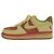 Autre Marque Nike Air Force 1 Wildleder-Sneaker Grün Orange Gelb - Ansicht 3