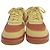 Autre Marque Nike Air Force 1 Wildleder-Sneaker Grün Orange Gelb - Ansicht 4