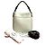 Bolso 2way de cuero Prada Negro Blanco