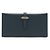 Autre Marque Cartera larga de cuero Windsor Grain Globe-Trotter Azul Azul marino