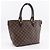 Borsa Tote Louis Vuitton Saleya PM Damier Canvas Marrone - vista 3