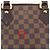 Borsa Tote Louis Vuitton Saleya PM Damier Canvas Marrone - vista 7