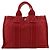 Hermès Borsa in tela Hermes DeauvillePM Rosso