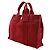 Hermès Borsa in tela Hermes DeauvillePM Rosso - vista 2
