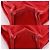 Hermès Borsa in tela Hermes DeauvillePM Rosso - vista 4
