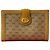 Cartera de piel con doble anclaje Gucci Castaño
