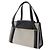 Autre Marque Borsa Tote 2way in tela e vitello MORABITO Nero Grigio - vista 2
