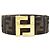 Fendi Zucca Nylon Canvas Gürtel Braun