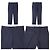 Conjunto de traje Emporio Armani Azul Azul marino - vista 5