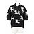 Polo de malha de algodão e seda com design Equestrian Knight Burberry London Preto Branco