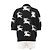 Polo de malha de algodão e seda com design Equestrian Knight Burberry London Preto Branco - vista 6