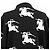 Polo de malha de algodão e seda com design Equestrian Knight Burberry London Preto Branco - vista 7