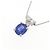 Autre Marque Saphir-Platin-Halskette Pt900 Pt850 Blau - Ansicht 3