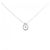 Autre Marque Collana in oro bianco 10K e diamanti Argento