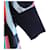 Hermès Top de seda Hermes Castaño Negro Blanco  - vista 6