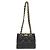 Borsa a tracolla in agnello Chanel Nero Gold hardware - vista 2
