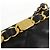 Borsa a tracolla in agnello Chanel Nero Gold hardware - vista 5