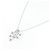 Autre Marque Colar de ouro branco Au750 e diamantes rosa Prata - vista 2