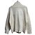 Autre Marque Drapierter IIROT Kapuzenpullover knit hoodie Weiß Aus weiß
