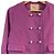 Autre Marque Abrigo Maglie le cassetto Wool Collarless Coat Rosa - vista 3