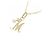 Autre Marque Collana Initial M Diamond Au750 D'oro - vista 3